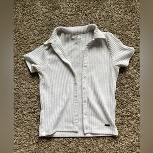 Hollister White Button-up